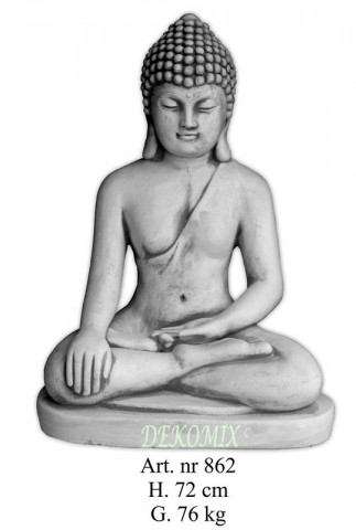 Buddha sitzend Hand auf der Knie