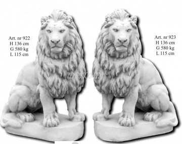 Afrikanischer Löwe sitzend links XL