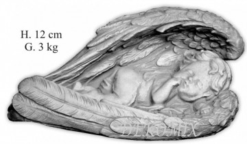 Engel Schlafend im Flügel links