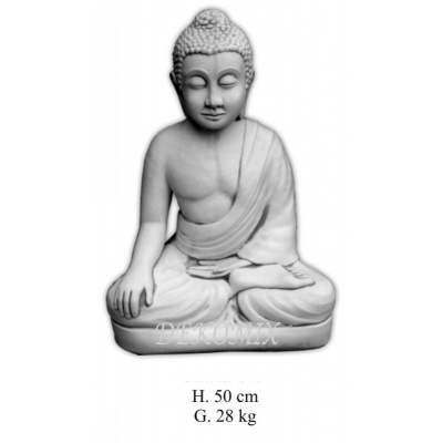 Meditierende Thai Buddha goß