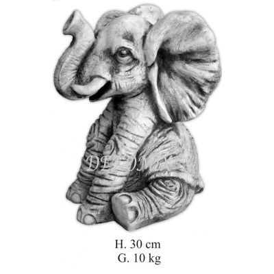 Elefant sitzend
