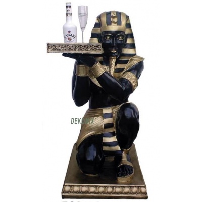 Pharao knihend mit Tablett groß