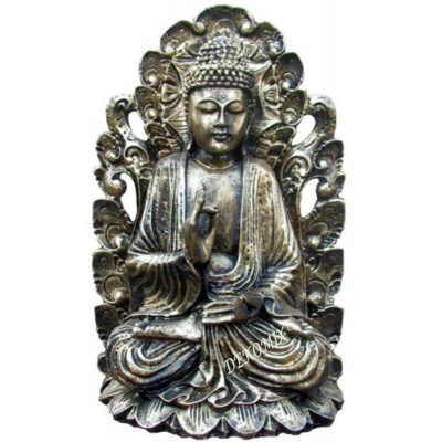 Buddha sitzend am Ornament