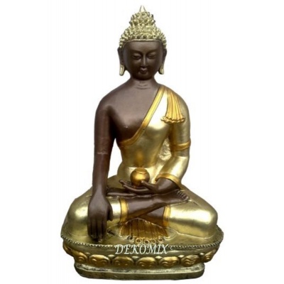 Thai -Buddha sitzend mit Kugel in der Hand