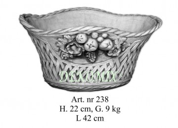 Blumenschale Oval-geflochtet