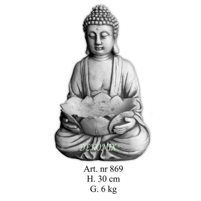 Buddha sitzend mit Schalle klein