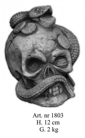 Totenkopf IV Schädel Skull Skelett Kopf Halloween Party Horror Gothic Deko Prop