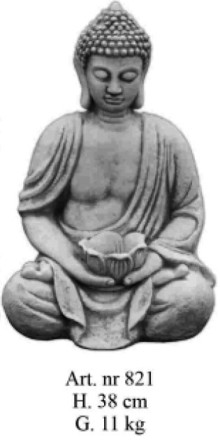 Thai Buddha sitzend mit Schale