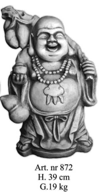 Glückliche Buddha wandern kleiner