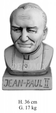 Büste Papst Jean Paul II groß