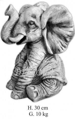 Elefant sitzend