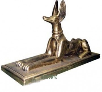 Anubis als Canide liegend klein