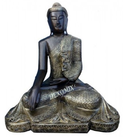 Thai Buddha sitzend auf Ornament groß