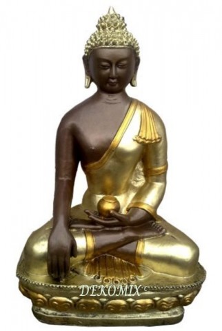 Thai -Buddha sitzend mit Kugel in der Hand