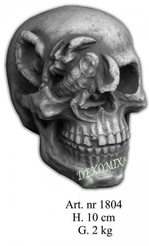 Totenkopf V Schädel Skull Skelett Kopf Halloween Party Horror Gothic Deko Prop