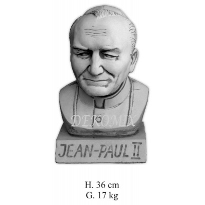Büste Papst Jean Paul II groß