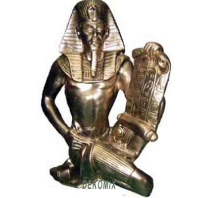 Tutanchamun mit Papyrus klein